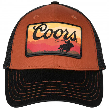 Coors Western Sunset Patch Adjustable Trucker Hat